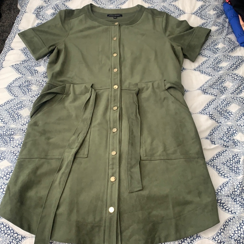 Beautiful banana republic olive green dress